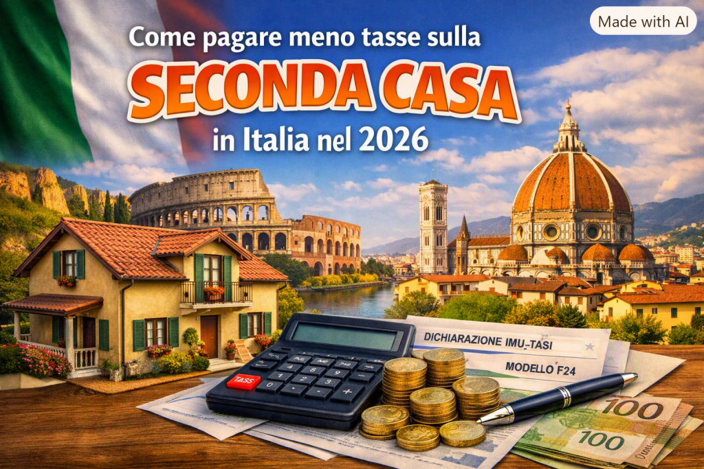 come pagare meno tasse seconda casa in Italia oggi