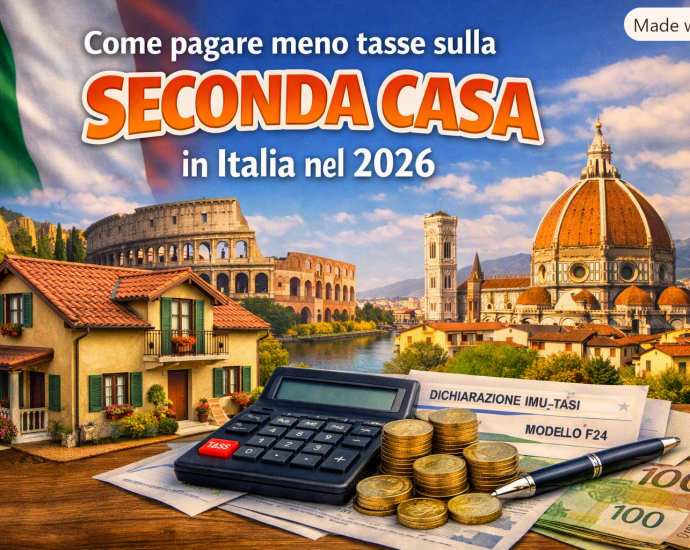 come pagare meno tasse seconda casa in Italia oggi